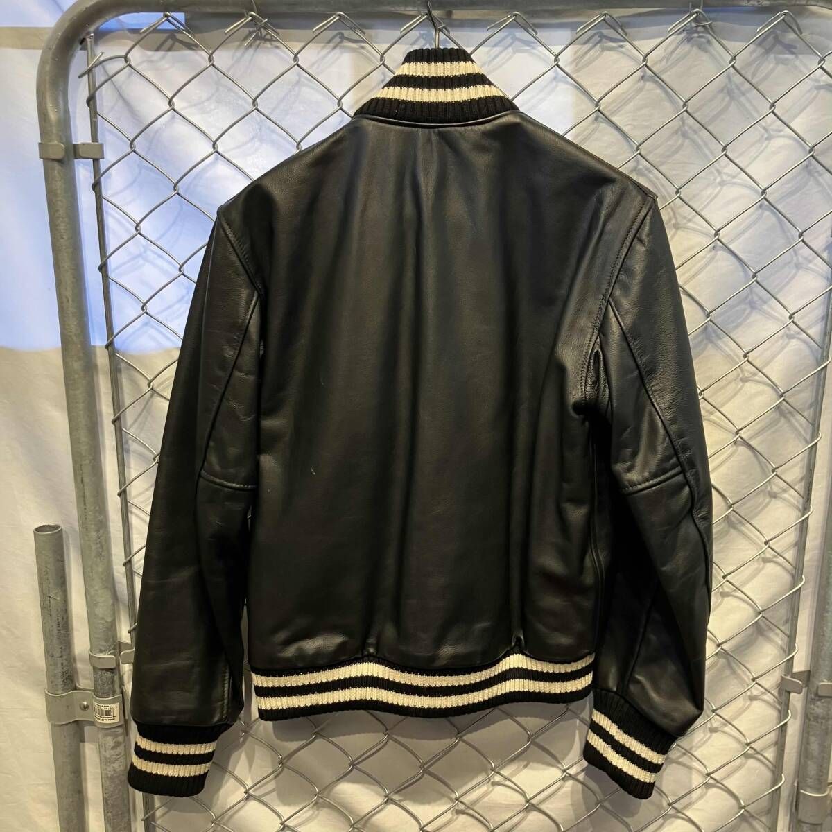 SKOOKUM スタジャン サイズ36 ブラック SKOOKUM all leather stadium jacket black size36 USA製 オールレザー