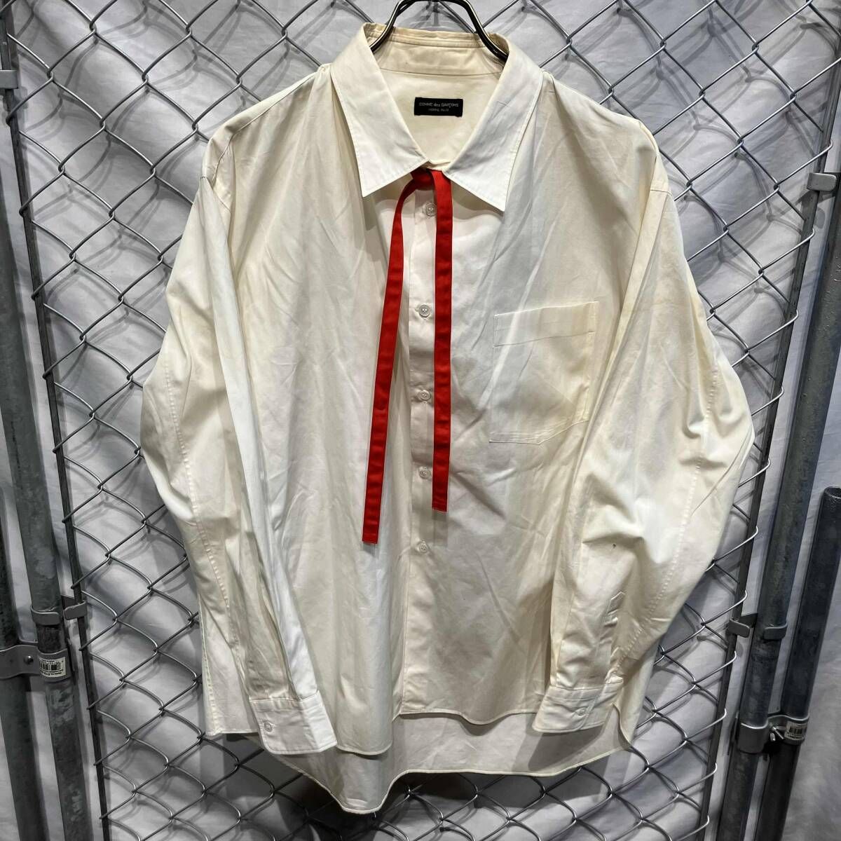 COMME des GARCONS HOMME PLUS 80s 長袖シャツ飾りリボン