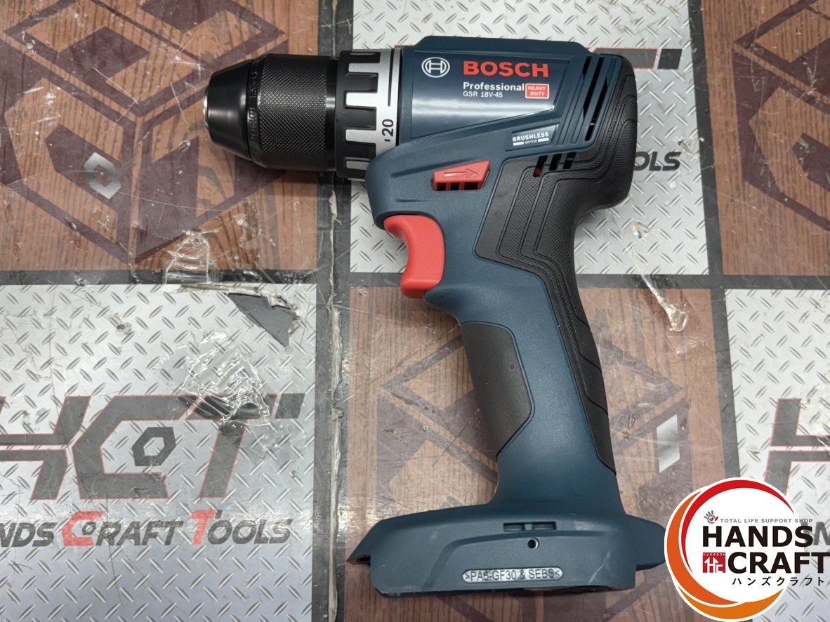 〇 ボッシュ BOSCH GSR 18 V-45 コードレスドライバドリル バッテリ×2 充電器付き ハンズクラフト佐賀