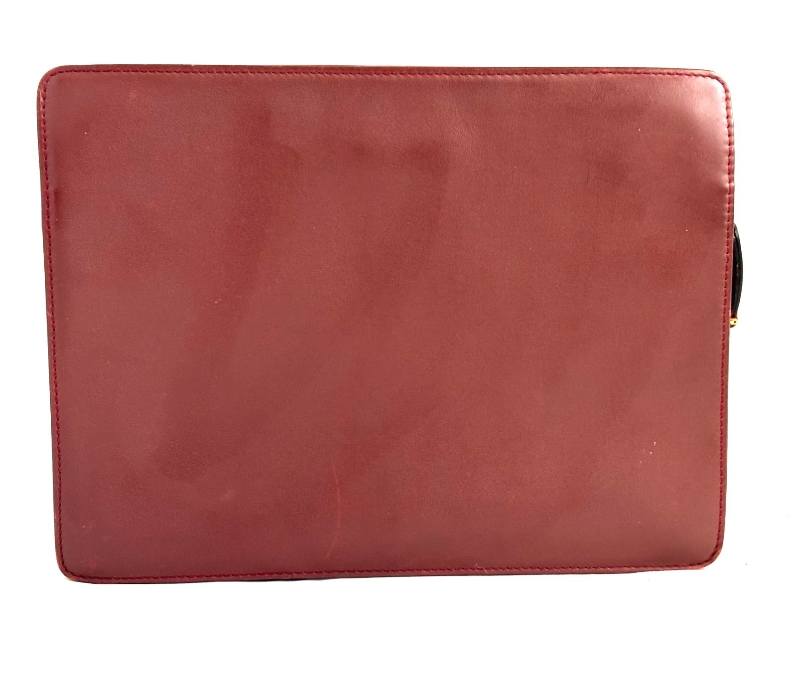 カルティエ Cartier マストラインレザークラッチバッグボルドー バッグ