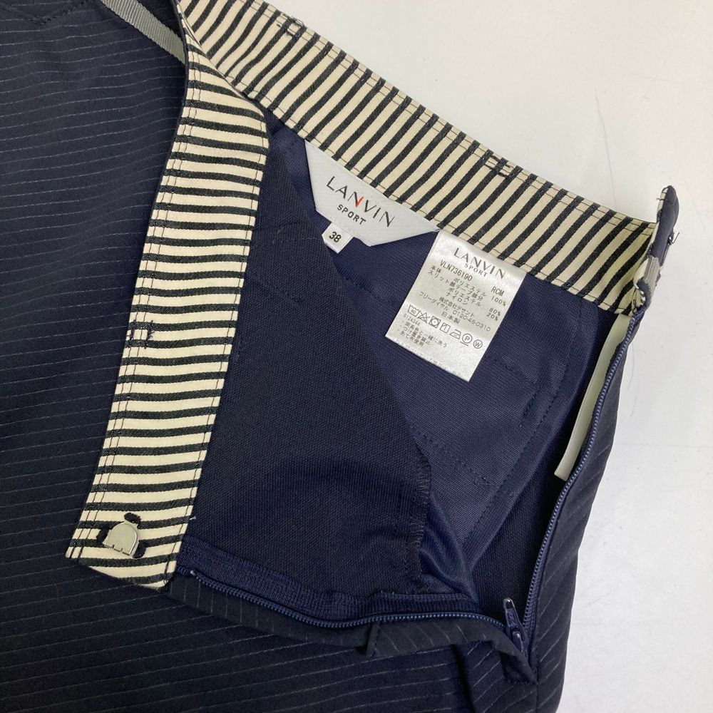サイズ：38 LANVIN SPORT ランバン スポール スカート ストライプ柄