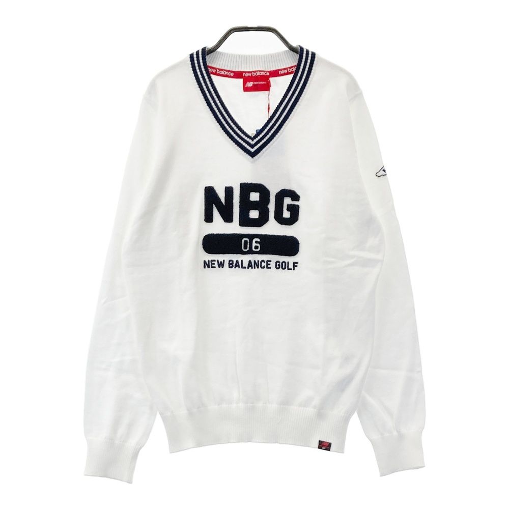 サイズ：1 NEW BALANCE GOLF ニューバランス 012-8170501 ニット セーター  ホワイト系 [240101583077] ゴルフウェア レディース ストスト サイズ：1 NEW BALANCE GOLF ニューバランス 012-8170501 ニット