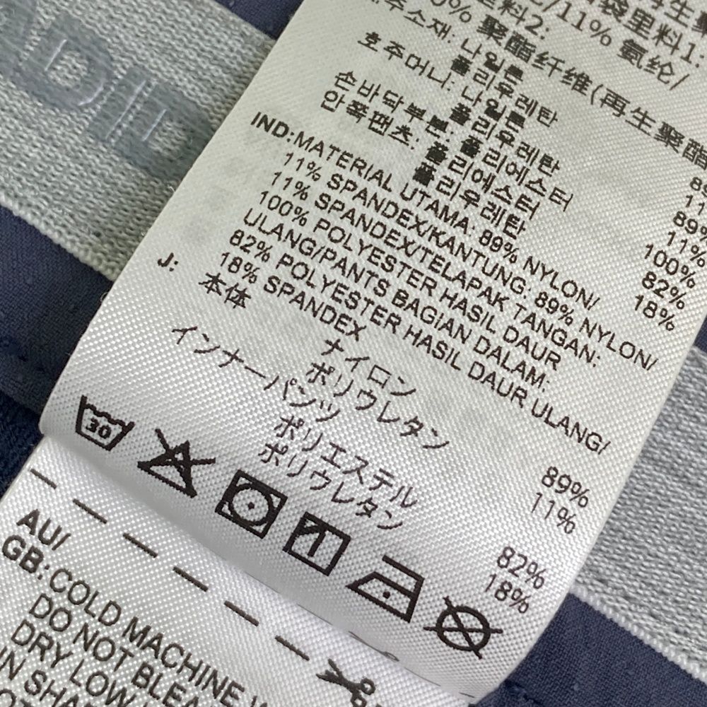 サイズ：M ADIDAS GOLF アディダスゴルフ インナー付スカート ネイビー