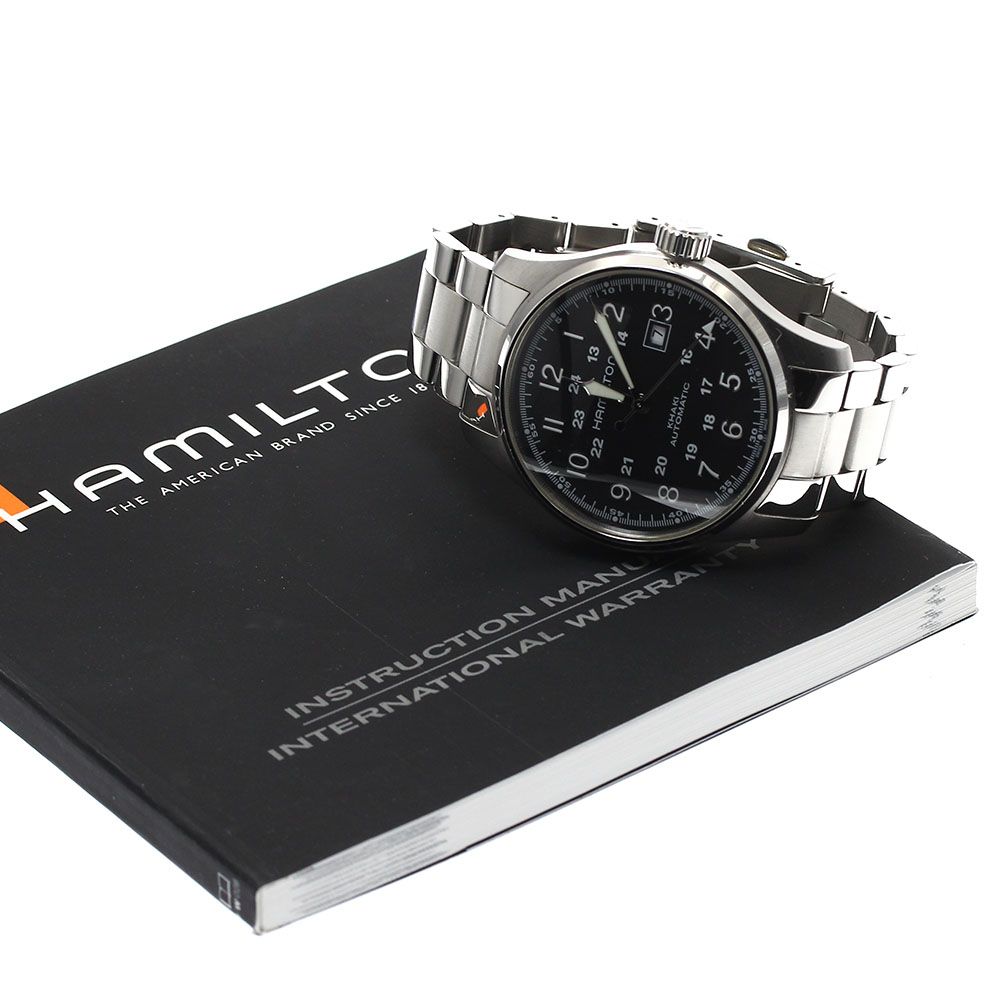 ハミルトン HAMILTON H706250 カーキ フィールド シースルーバック 自動巻き メンズ 保証書付き_887191【ev15】
