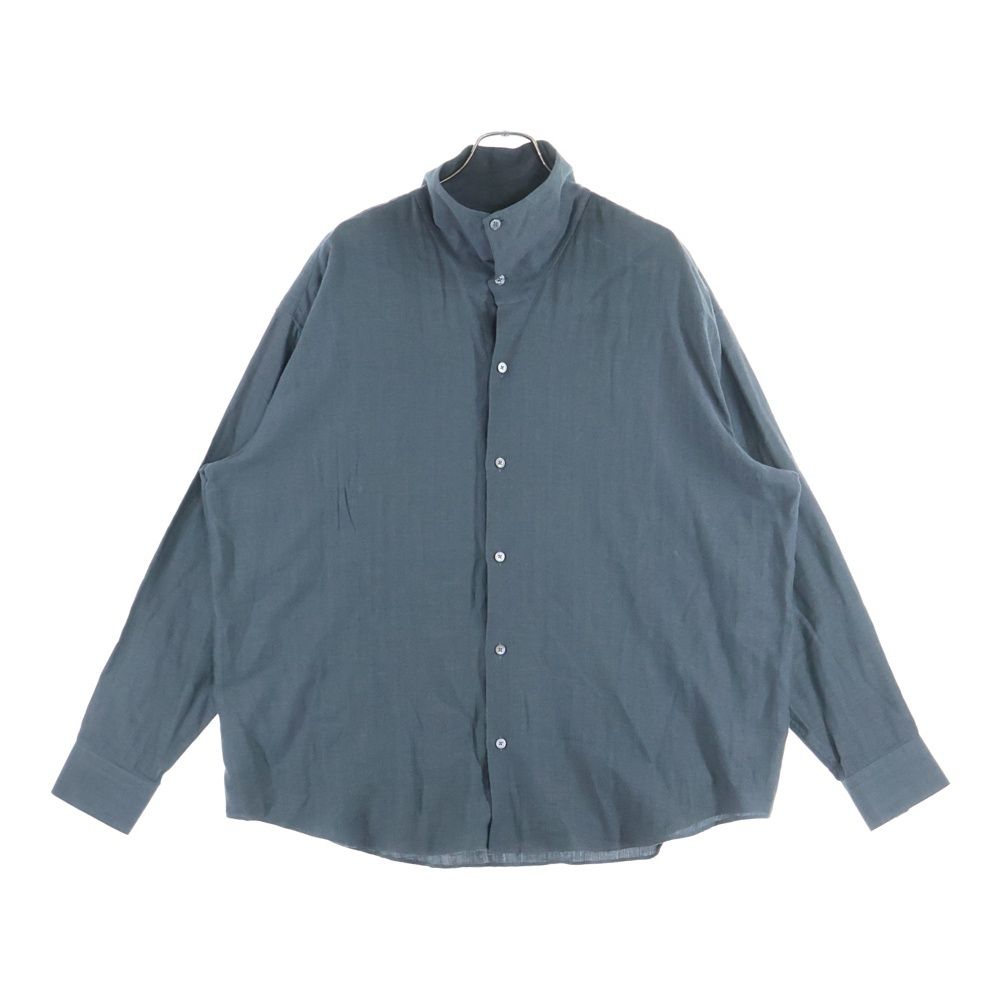 HERMES (エルメス) セリエボタン カシミア混 シルク長袖シャツー