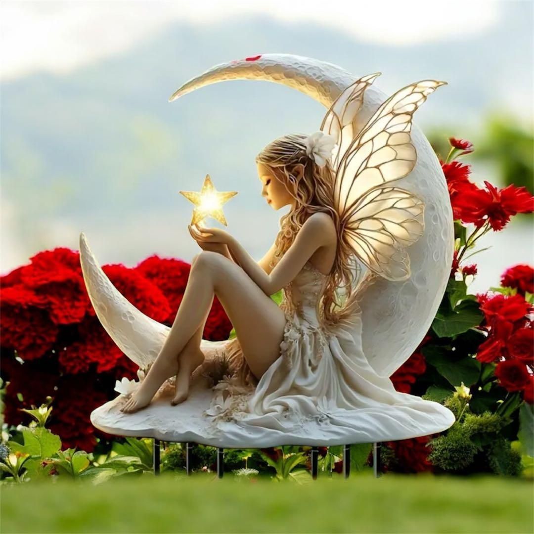 ガーデニングアクセサリー 園芸用品 オーナメント 妖精 オブジェ