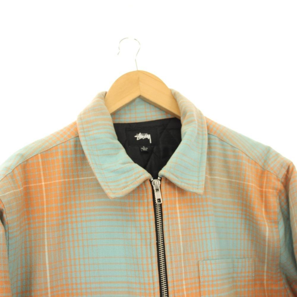 ステューシー STUSSY ステンカラージャケット チェック 裏地