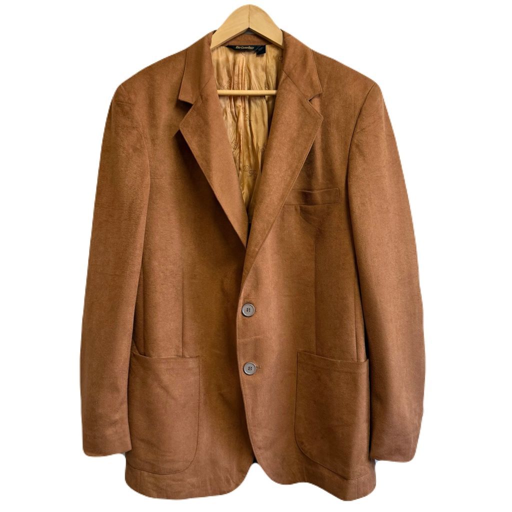 FARAH スエード調 ブレザー テーラードジャケット 茶色 ブラウン No