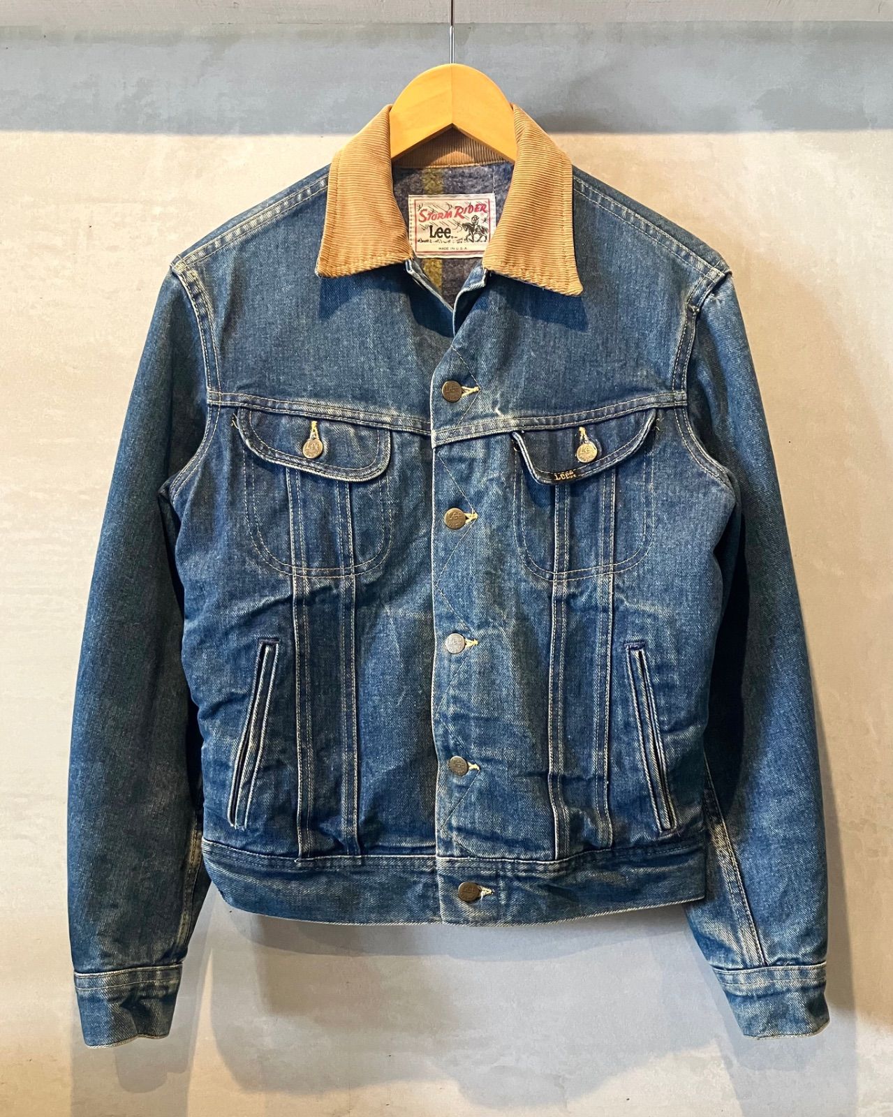 70〜80's Lee STORM RIDER-Denim jacket-Made in U.S.A. リー ストーム