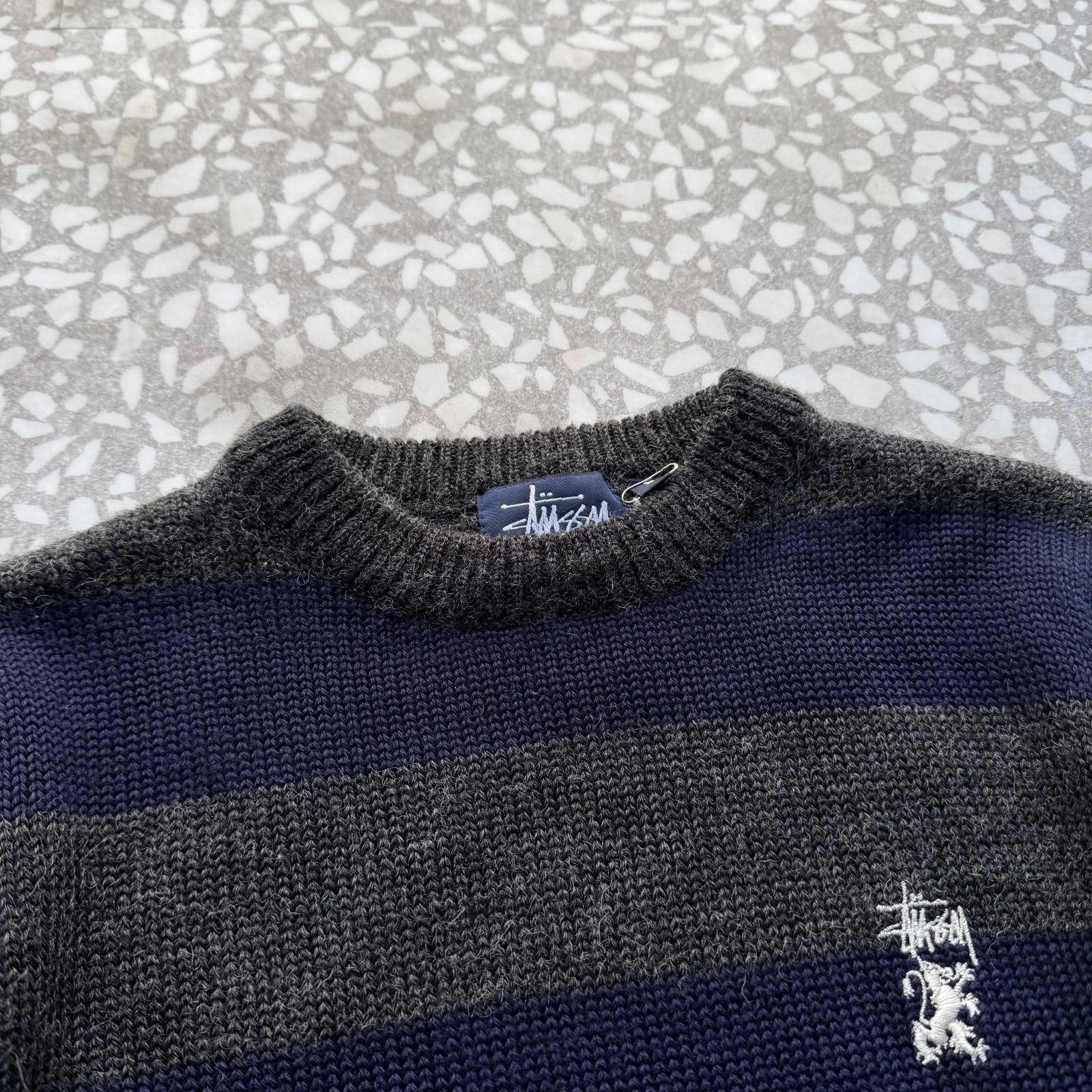 STUSSY / 90's border knit size S オールドステューシー ボーダー