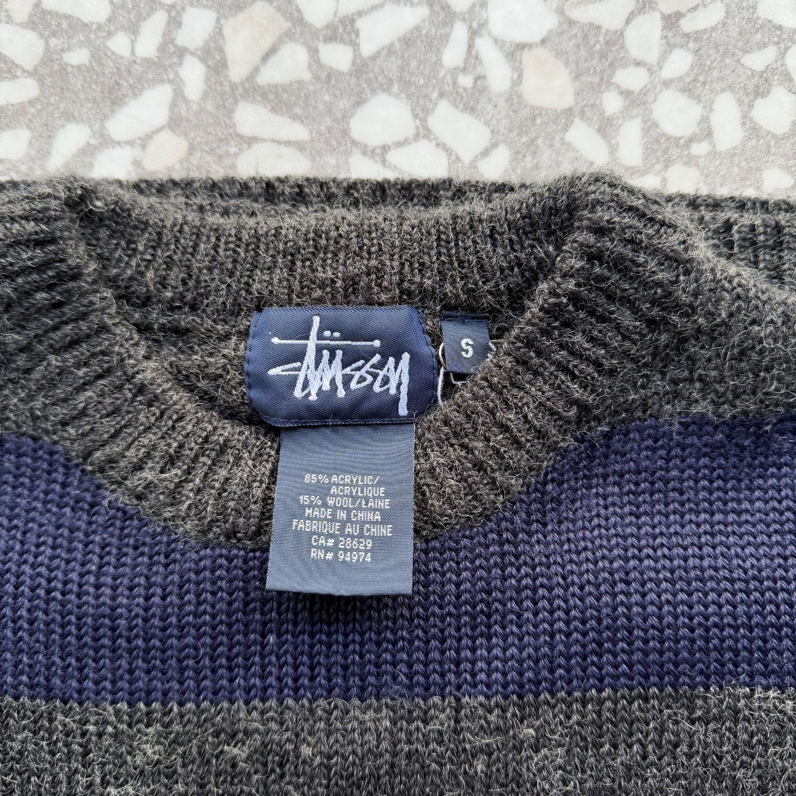STUSSY / 90's border knit size S オールドステューシー ボーダー