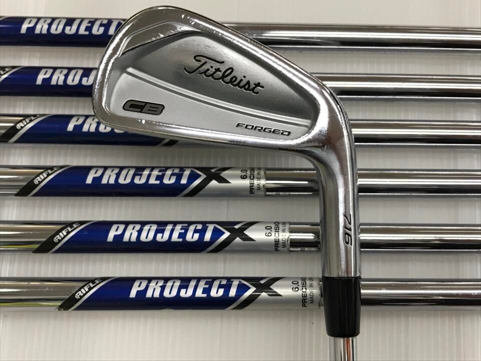 タイトリスト CB 716 プロジェクトX 6フレックス アイアンセット 中古