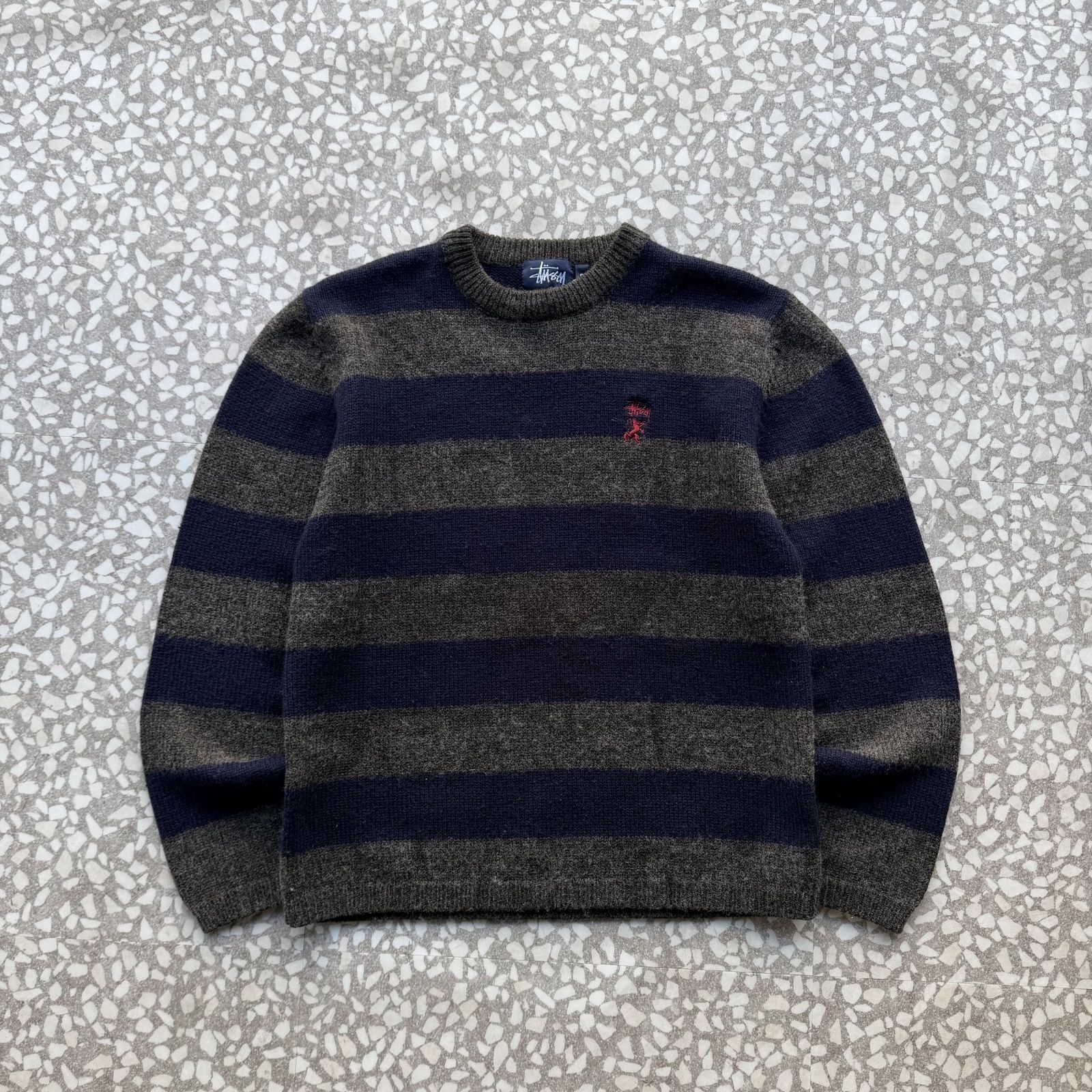 STUSSY / 90's border knit size S オールドステューシー ボーダー