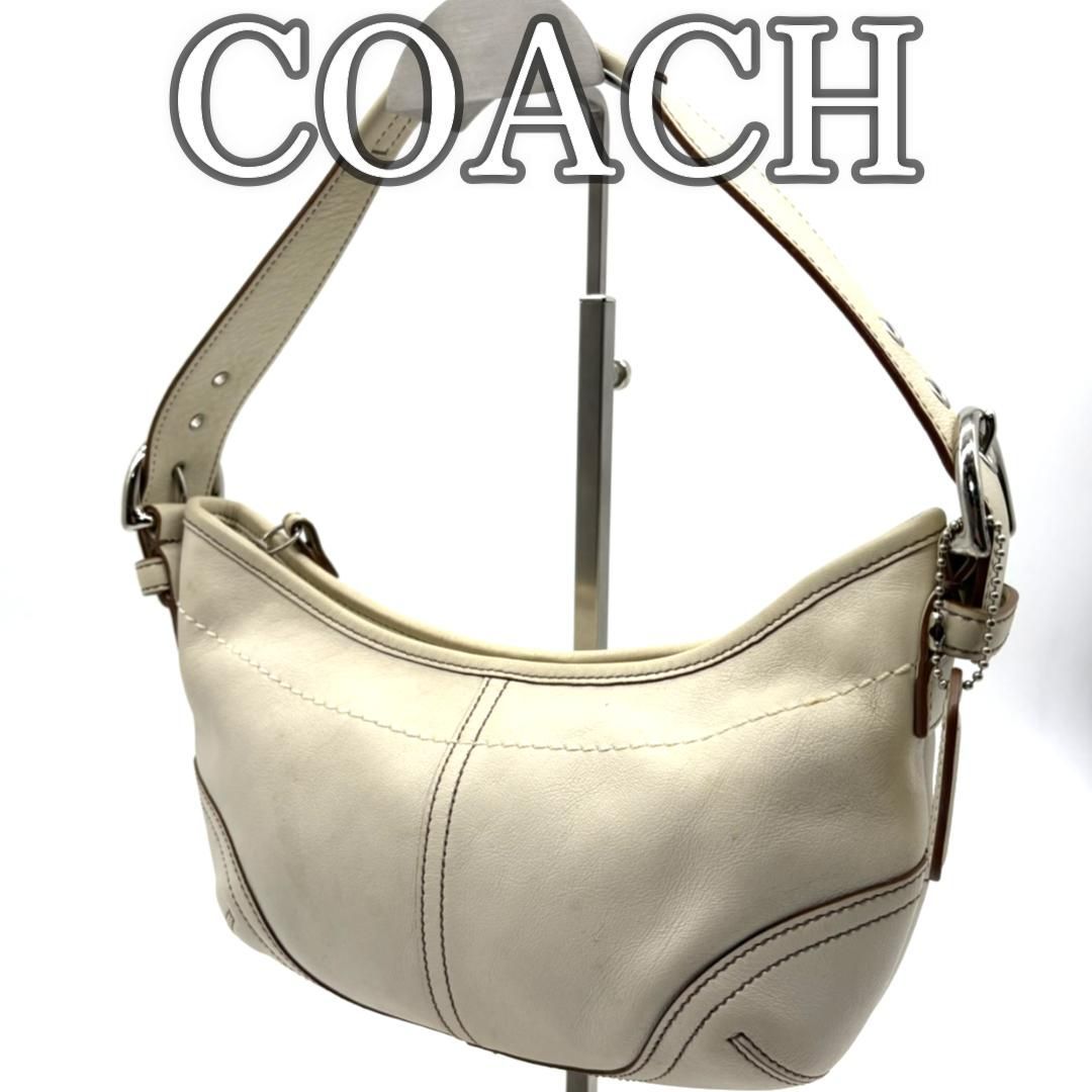 美品 オールドコーチ y2k ホーボー ショルダーバッグ　本革　肩掛け コーチ COACH ホーボーショルダーバッグ 三日月シルエット レザー