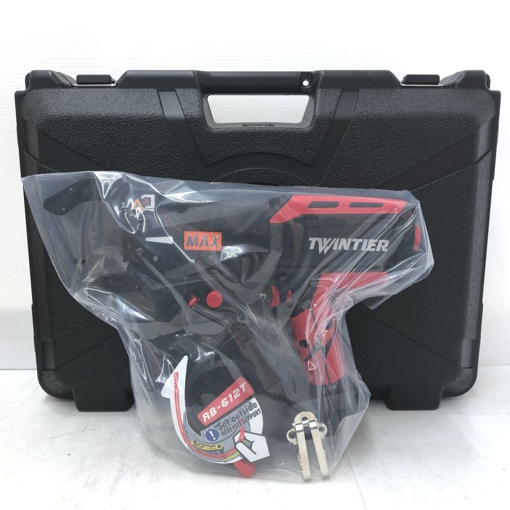 MAX マックス 14 4 V 5 0 Ah 充電式鉄筋結束機 ケース 充電器 バッテリ 付 ツインタイア RB 612 T B 2 C 1450 A 90724 ♥品