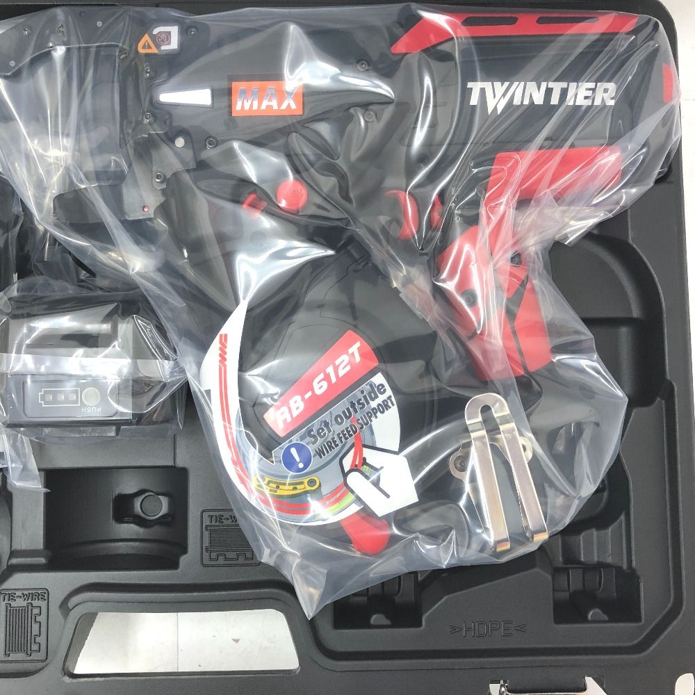  MAX マックス 14.4 V 5.0 Ah 充電式鉄筋結束機 ケース 充電器 バッテリ 付 ツインタイア RB-612 T-B 2 C|1450 A RB 90724 ♥品 その他 電動工具 エア工具