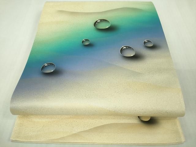 青木龍雲訪問着&袋帯&新品帯締め Yahoo!オークション - 平和屋着物 染色作家 青木龍雲 六通太鼓柄袋帯