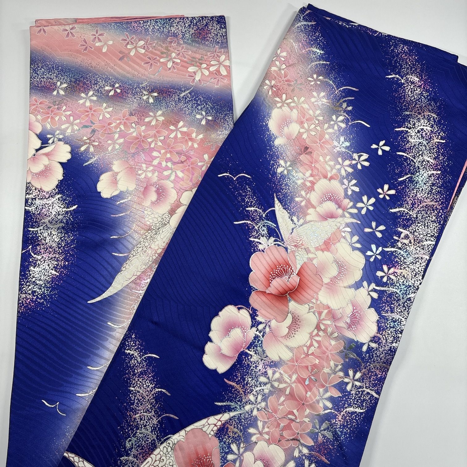 振袖 4枚 正絹 着物まとめ売り 同梱購入歓迎 リメイク用 着付け練習用