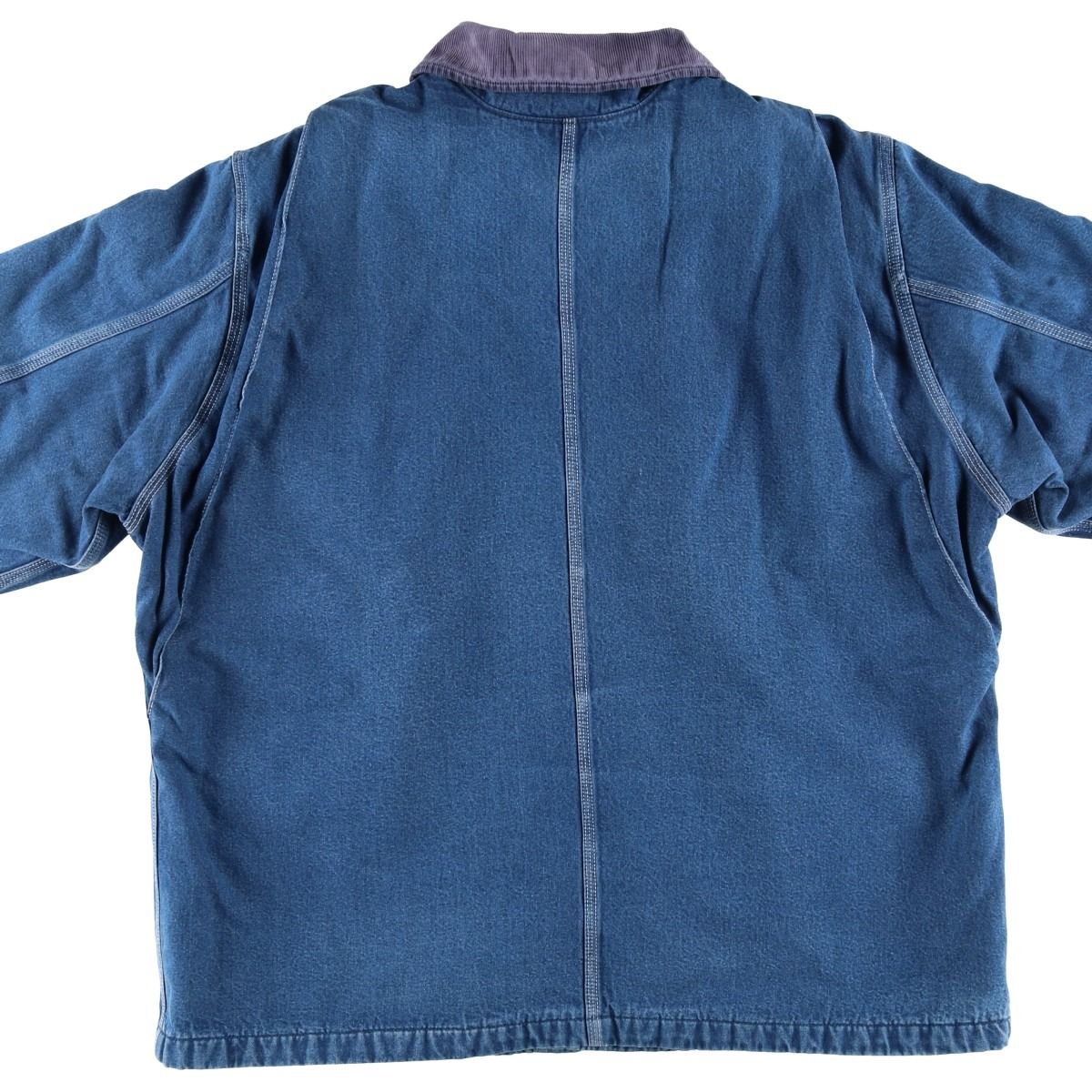 古着 ディッキーズ Dickies 中綿入り デニムカバーオール メンズXL相当