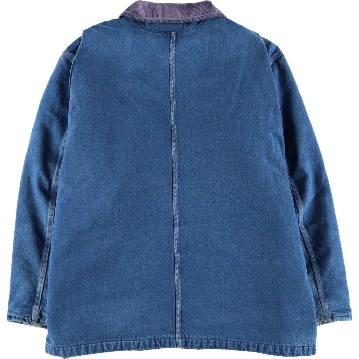 古着 ディッキーズ Dickies 中綿入り デニムカバーオール メンズXL相当