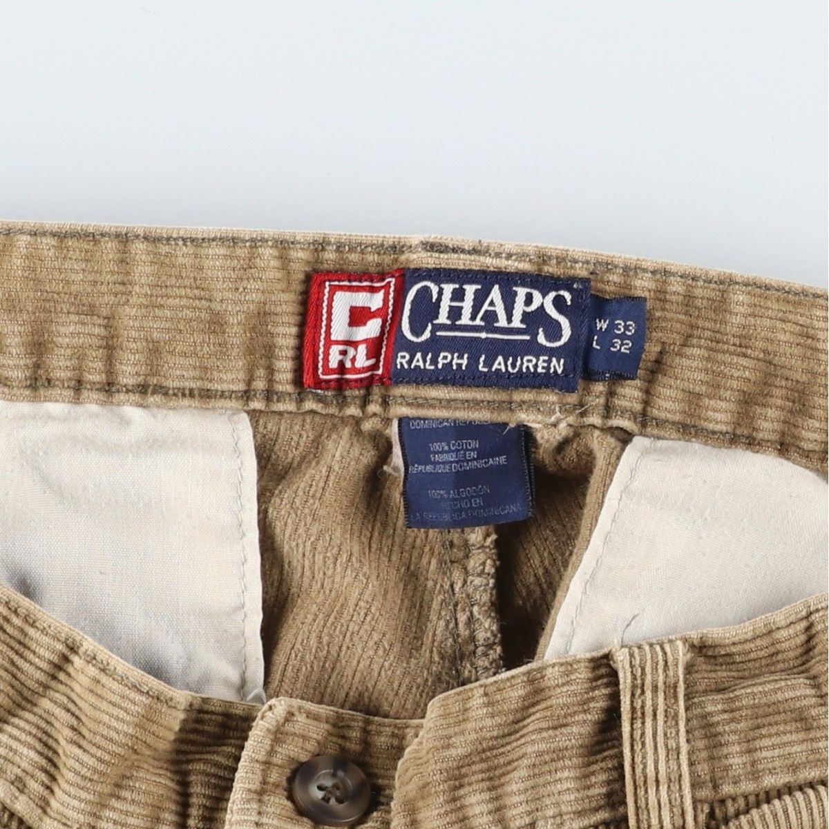 古着 90年代 ラルフローレン Ralph Lauren CHAPS チャップス