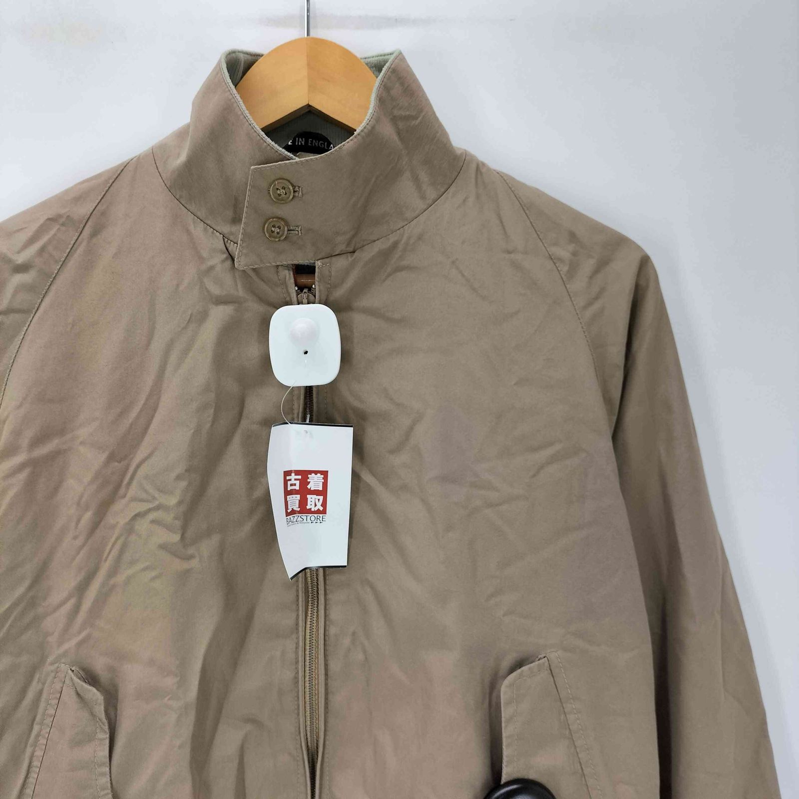 1960~70's旧型BARACUTA G9 ベージュ　AERO ブルゾン　38 バラクータ BARACUTA 70-80S 英国製 AEROジップ G9 裏地チェック