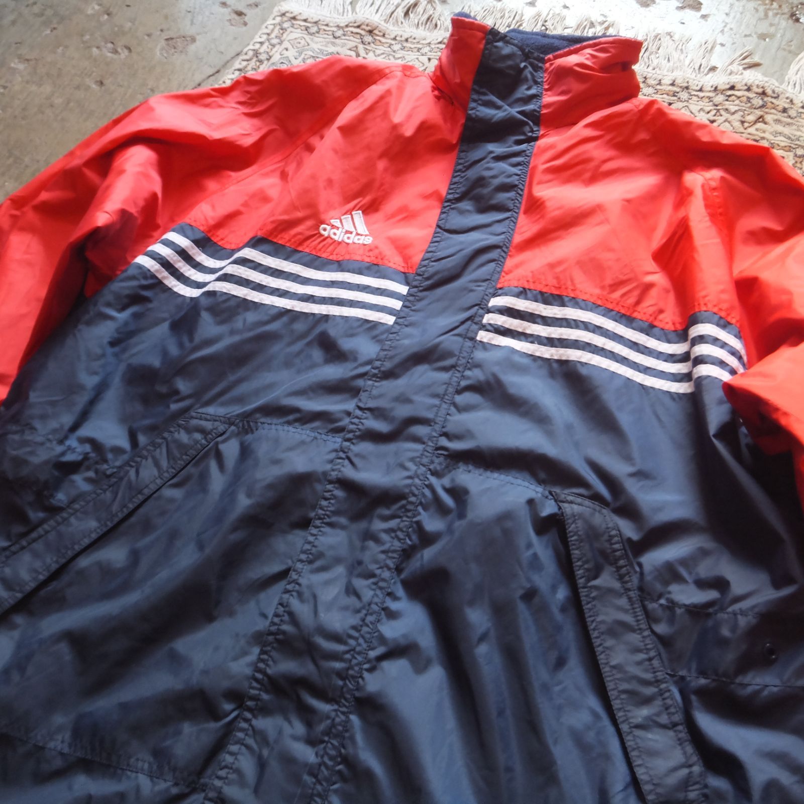 90s00s adidas nylon jacket アディダス ナイロンジャケット XXL 