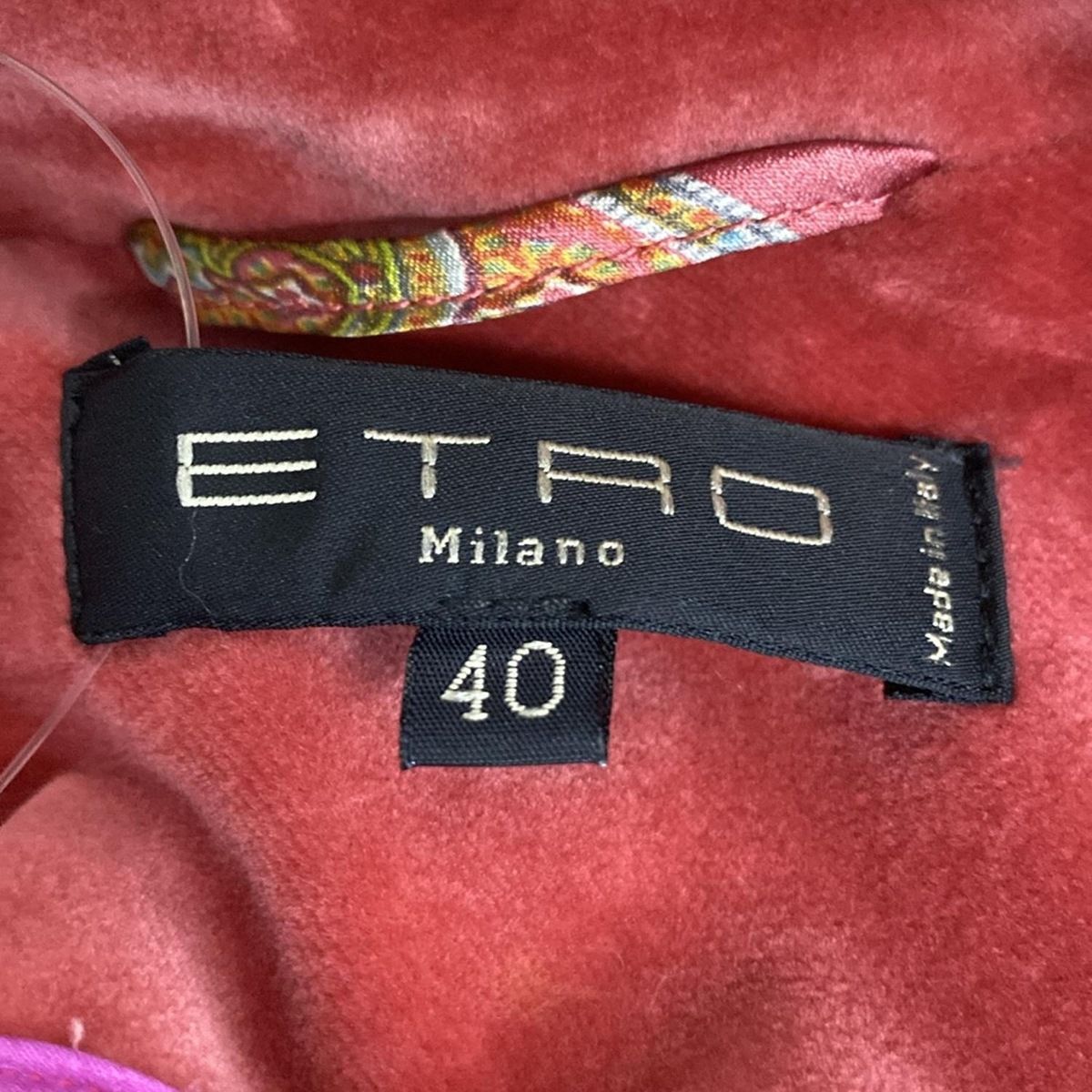 ETRO(エトロ) ジャケット サイズ40 M レディース美品 - レッド 長袖  