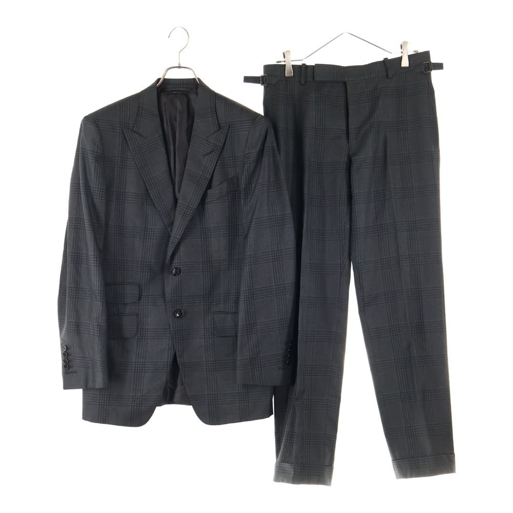 TOM FORD (トムフォード) セットアップスーツ チェック総柄 シルク