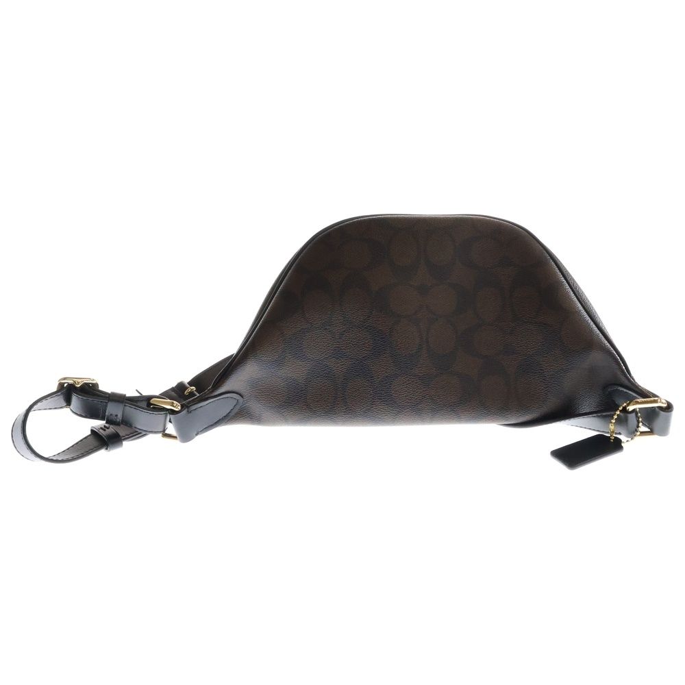 COACH (コーチ) シグネチャーロゴ レザーボディバッグ ウエストバッグ