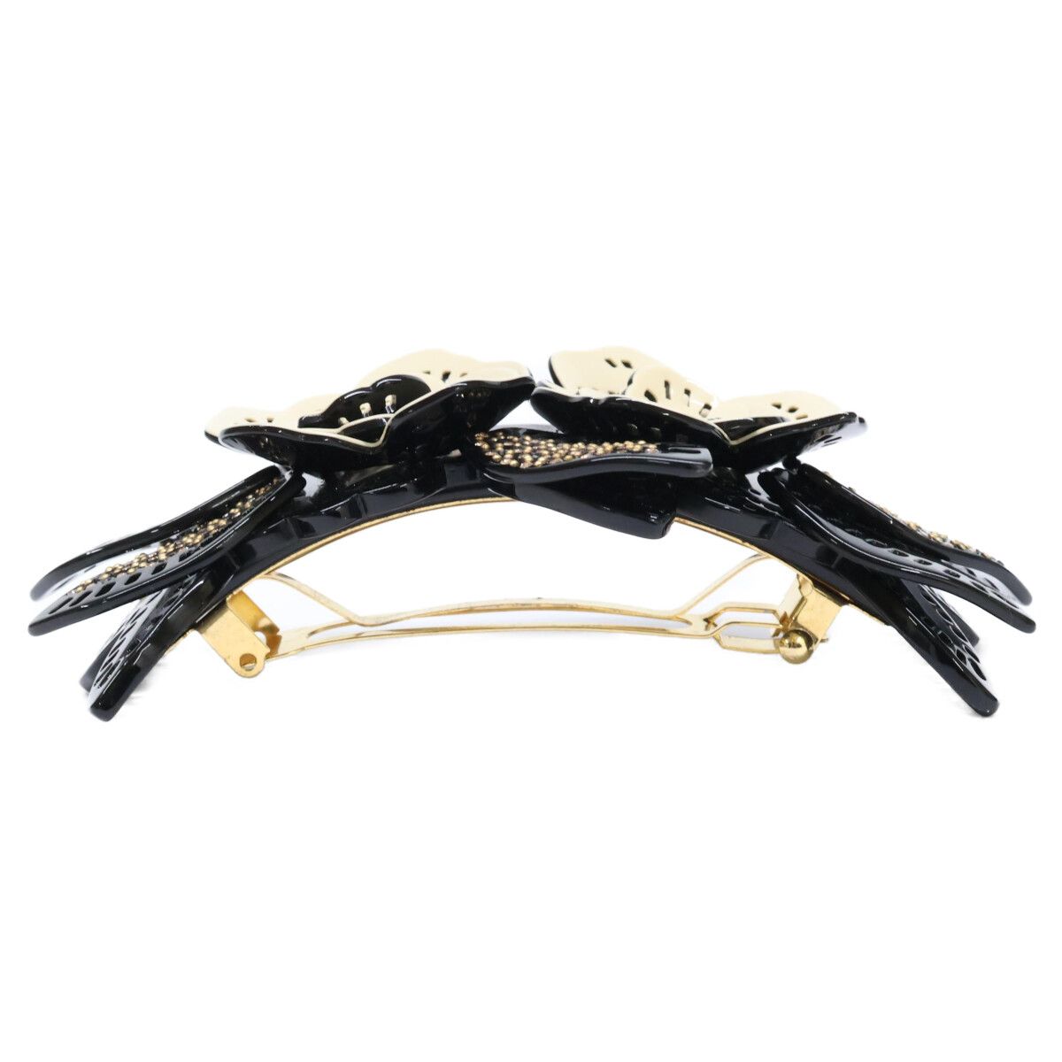 未使用 アレクサンドル ドゥ パリ Alexandre フラワーバレッタ ALEXANDRE de PARIS アレクサンドル ドゥ パリ 【美品】フラワー