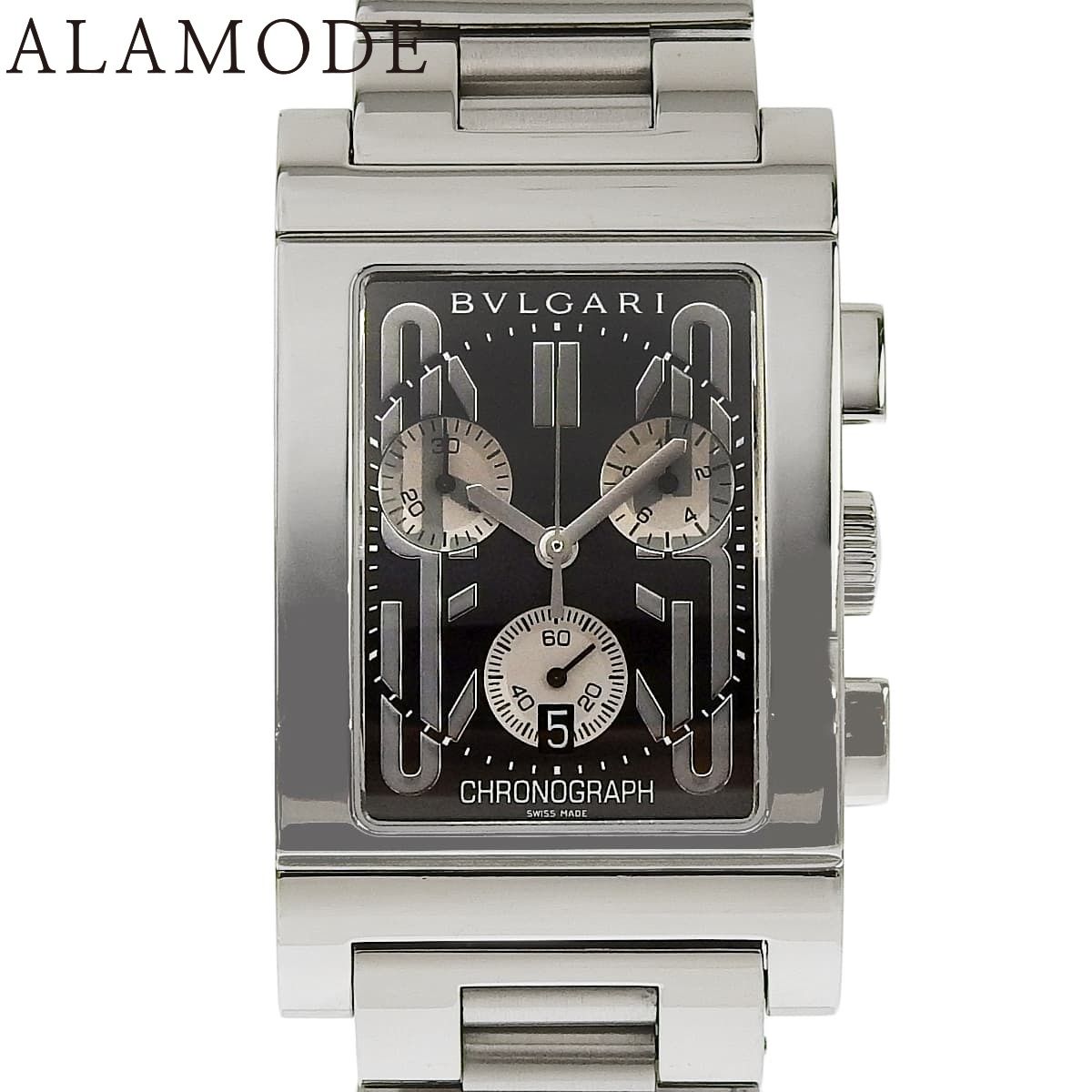 保証書付】ブルガリ レッタンゴロ クロノグラフ RTC49S SS クオーツ