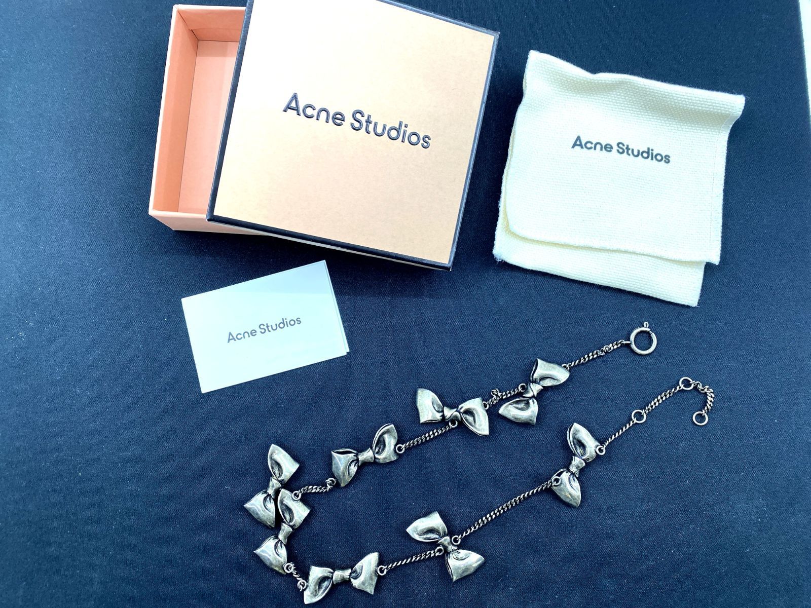 盛岡81-0040] Acne Studios RIBBON NECKLACE アクネ ストゥディオス