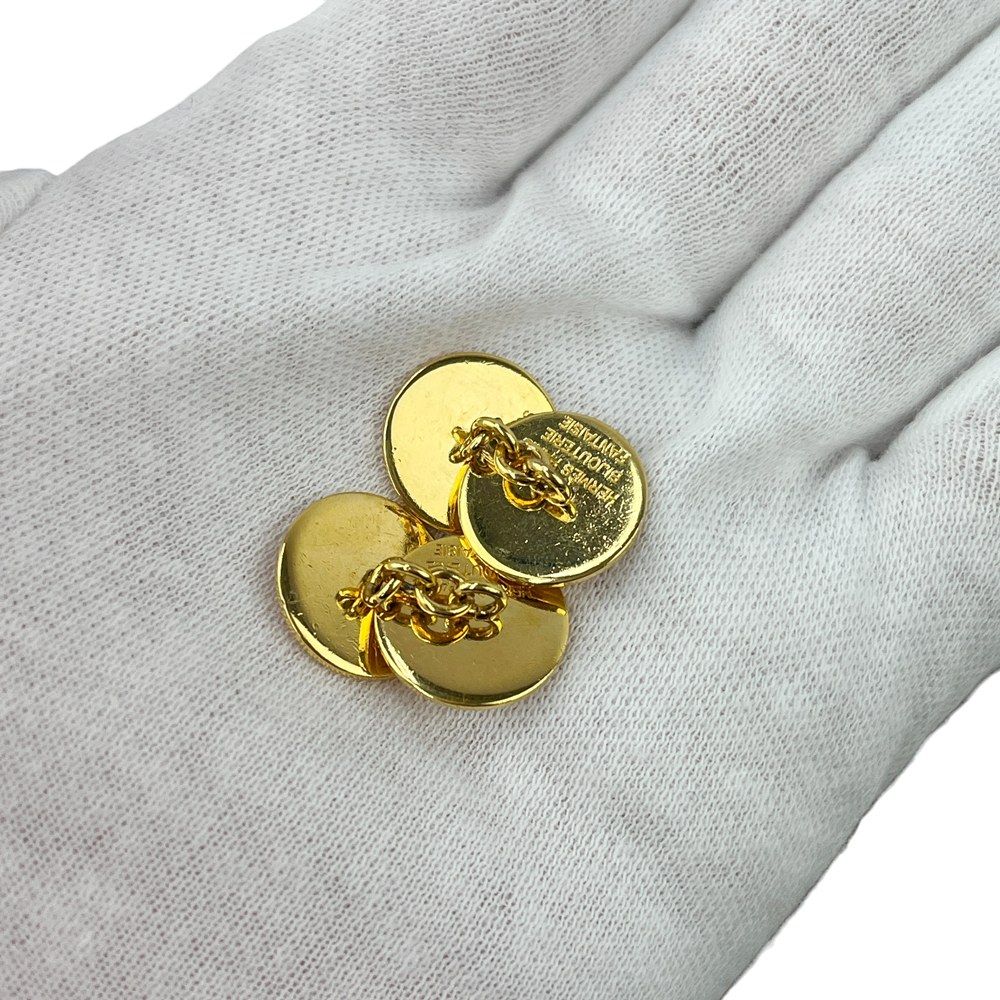 エルメス □美品□ セリエ カフス アクセサリー ゴールド GP 箱