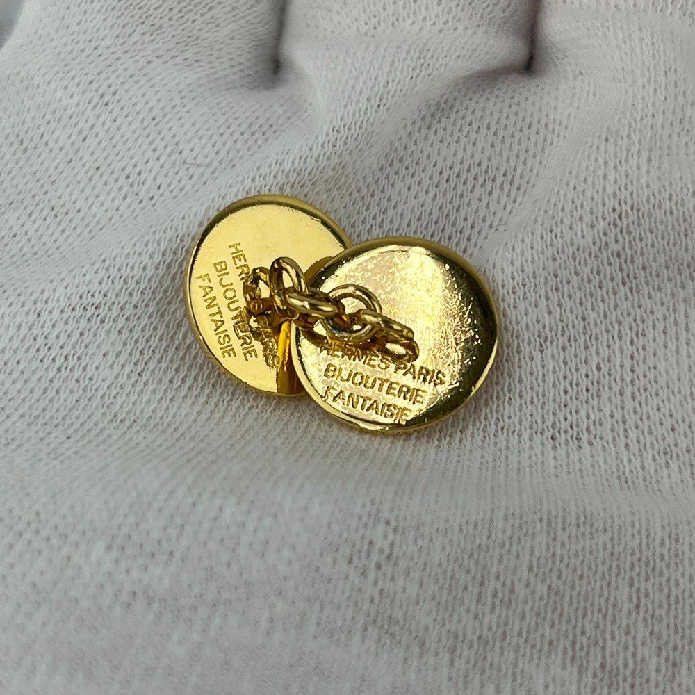 エルメス □美品□ セリエ カフス アクセサリー ゴールド GP 箱
