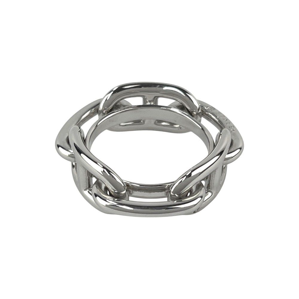 【新品未使用】エルメス　シェーヌダンクル　スカーフリング　シルバー エルメス □未使用□ シェーヌダンクル スカーフリング アクセサリー