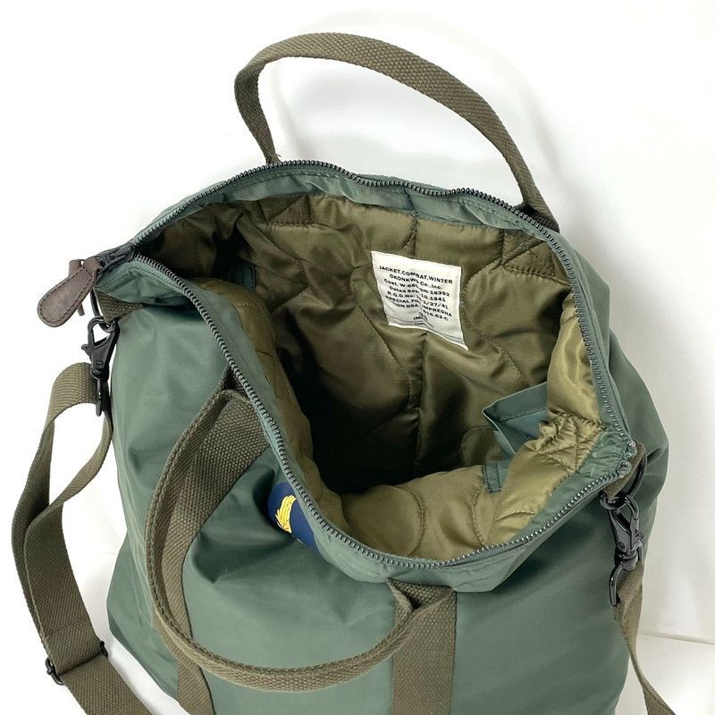 US．ビンテージエアフォースロゴ．ヘルメットバッグ 新品 A1NZ