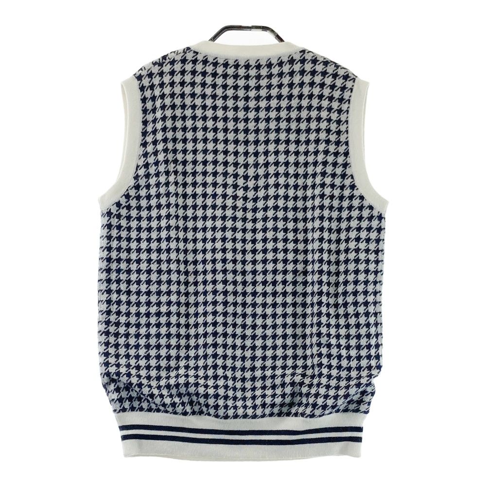 サイズ：L ADMIRAL アドミラル リバーシブル ニットベスト 千鳥格子柄