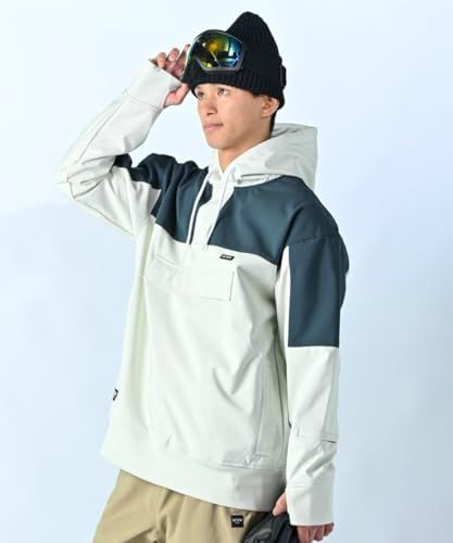 〔アンセム〕 スノーボードウェア ジャケット メンズ HOODIE AN 2405 ＳＴＥＥＬ ＧＲＡＹ Ｍ