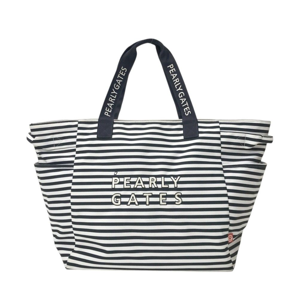 LOGO×NICO PEARLY GATES パーリーゲイツ ボストンバッグ ボーダー柄 