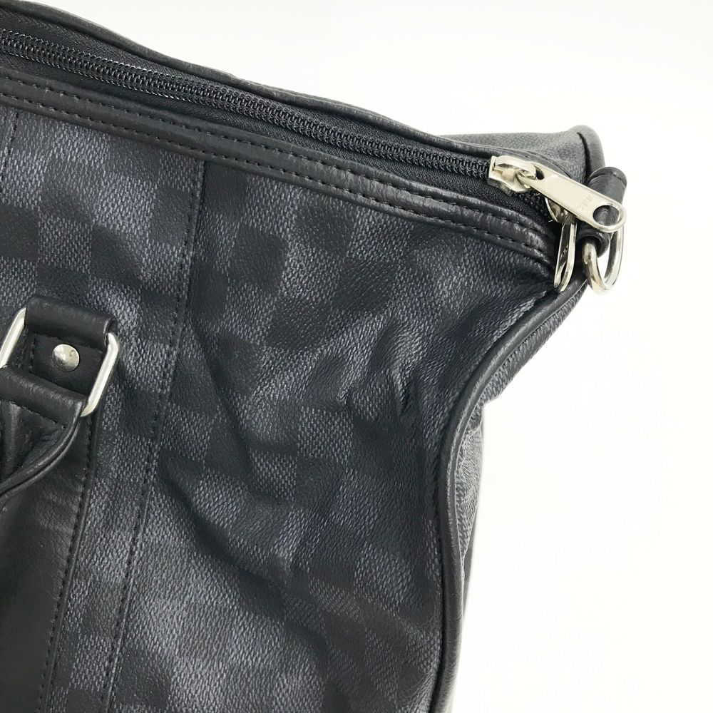 新品✨Kasco キャスコ 2way ボストンバッグ オーストリッチ ゴルフ 黒 KASCO キャスコ 2WAY ボストンバッグ 格子柄 ブラック系 [240101602984