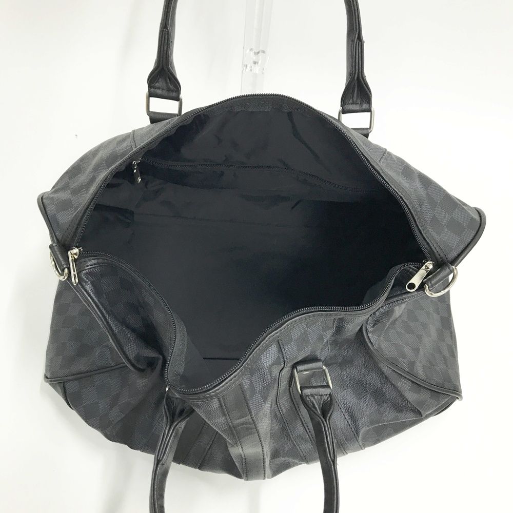 KASCO キャスコ 2WAY ボストンバッグ 格子柄 ブラック系 [240101602984