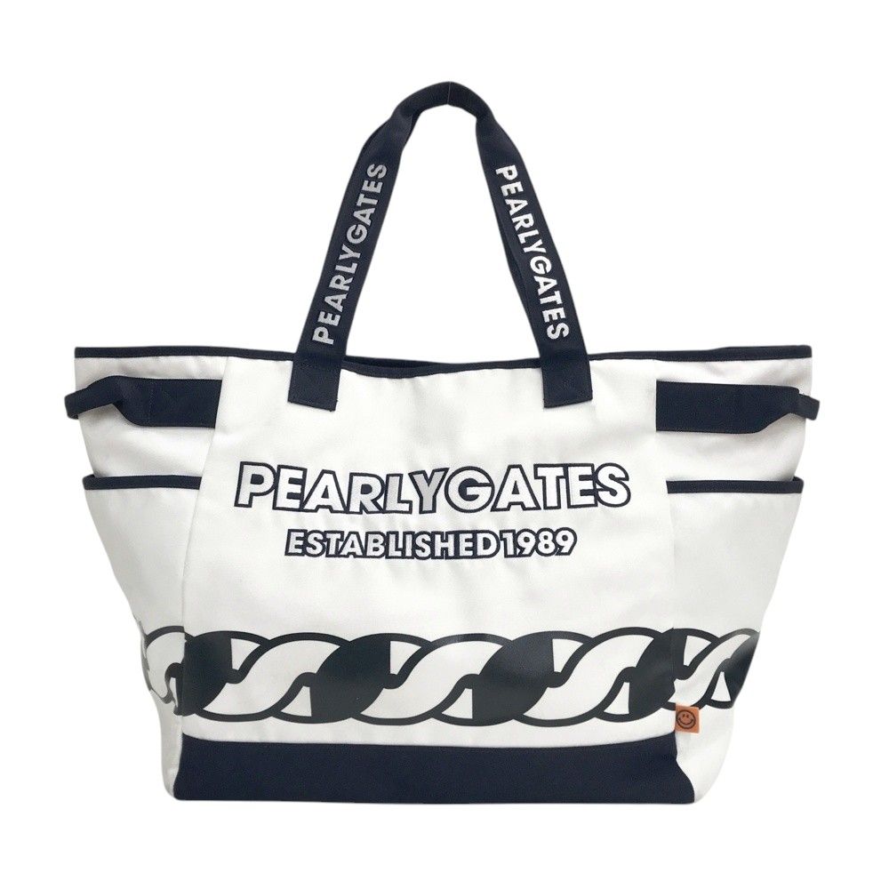 PEARLY GATES パーリーゲイツ ロゴ入り ロッカーバッグ トートバッグ ホワイト系 240101607990 ゴルフウェア ストスト