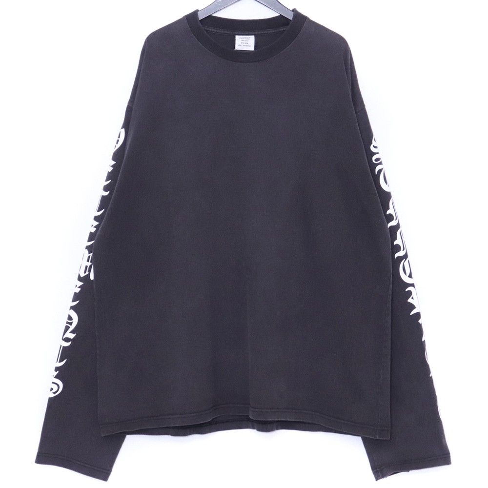 Vetements ブラック ロングスリーブ Tシャツ 【公式通販】