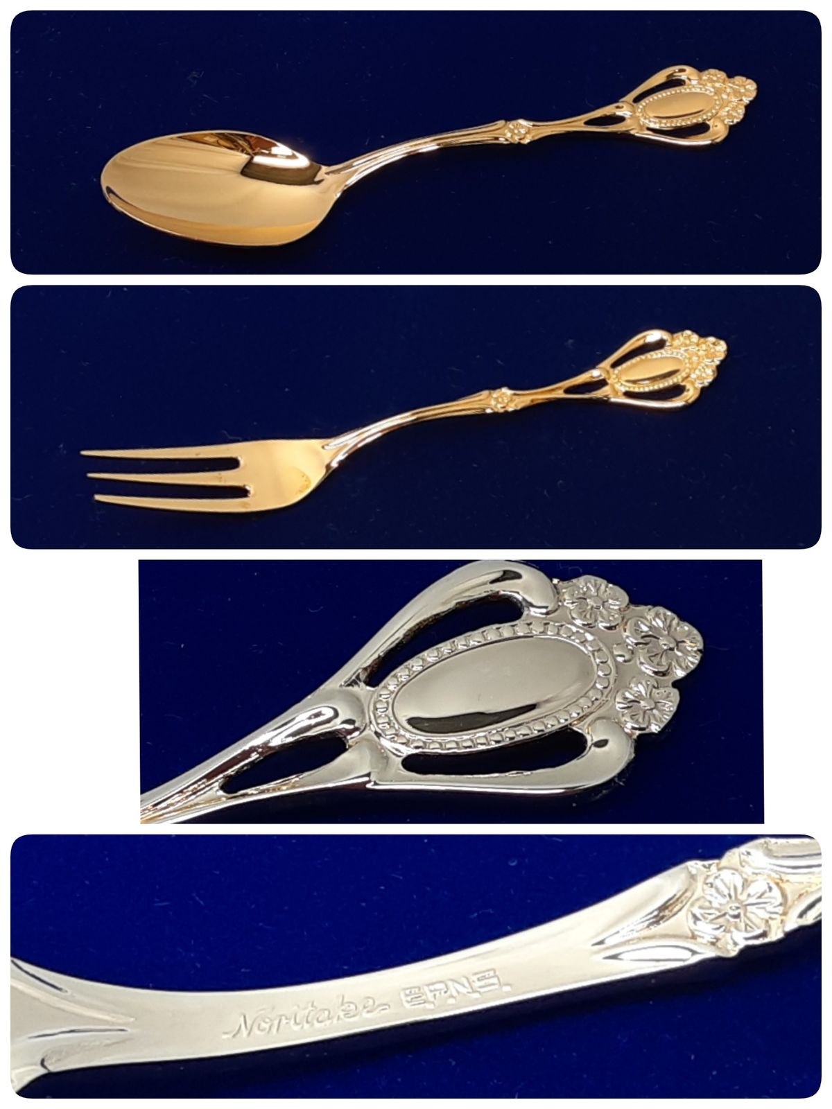 ノリタケ クリスティーヌゴールド カトラリー フォーク スプーン12本