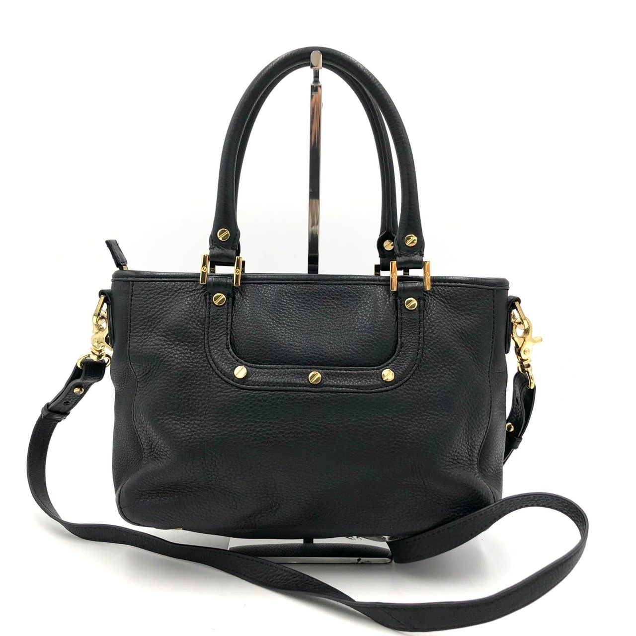 トリーバーチ アマンダ 2WAY ショルダーバッグ 黒 レザー ハンドバッグ