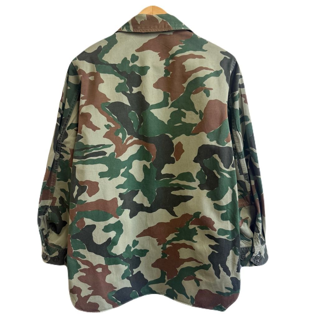態笹迷彩 ミリタリージャケット エポレット フルジップ ポケット付き