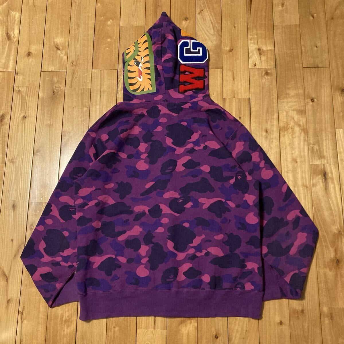 ☆XL☆ WGM Purple camo シャーク パーカー shark full zip hoodie a 
