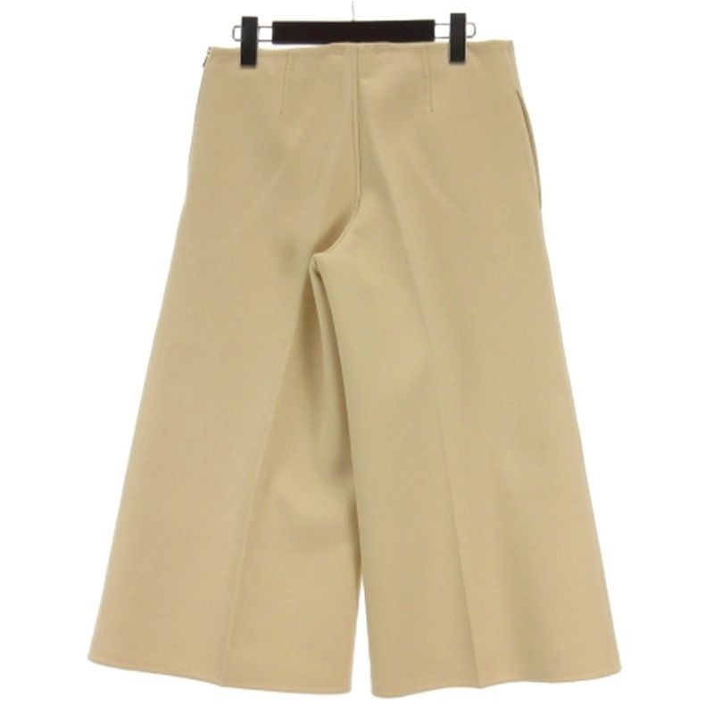 ドゥロワー Drawer ウールサキソニー ワイド パンツ アイボリー 36