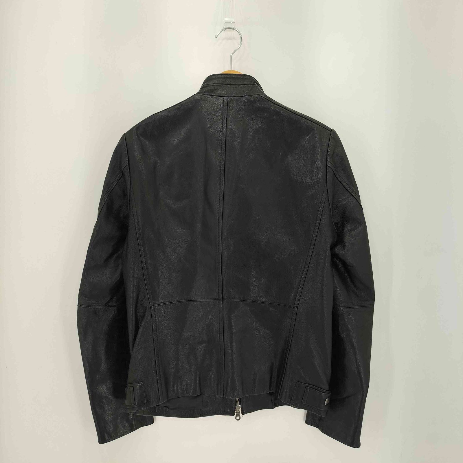 ユーズドフルギ USED古着 BG やぎ革 ゴートレザー シングルライダース 